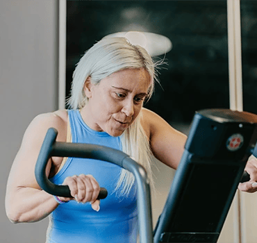 woman hard training doing cardio