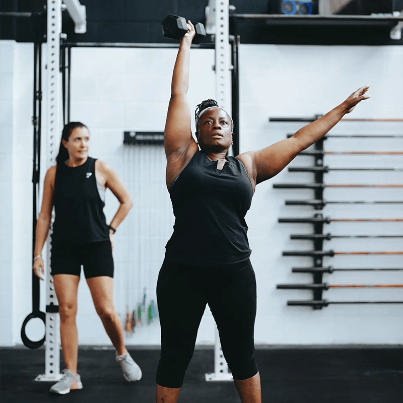woman personal training